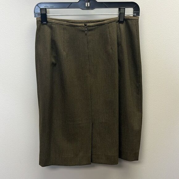 Kasper Women's Two Piece Business Suit Blazer & Skirt in Brown and Olive  4P - Picture 11 of 11